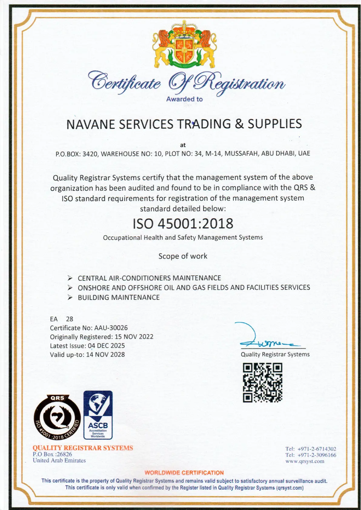 ISO 45001 2018